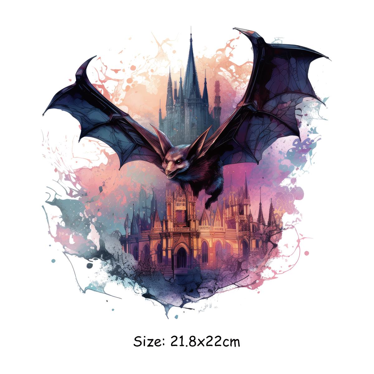 

Нашивки на ткани «Летучая мышь» Печать на футболках, джинсах, моющихся виниловых толстовках A-Level, топах, термонаклейках для одежды