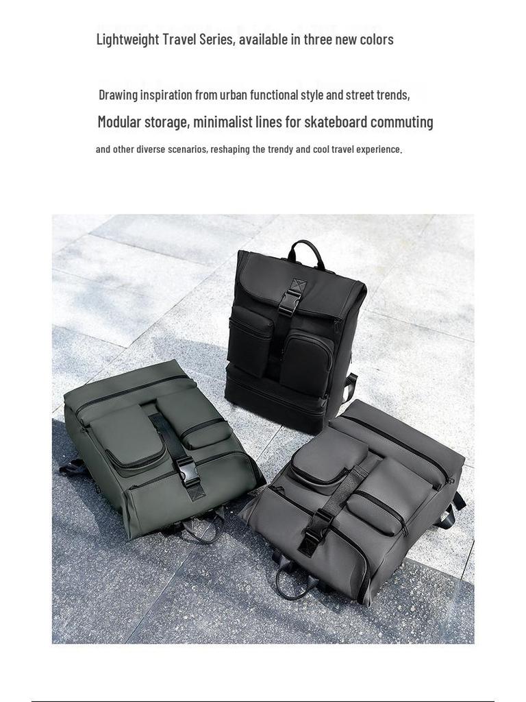 Modern Casual Backpack 2025: Large Capacity Laptop Bag for Business Travel & Students