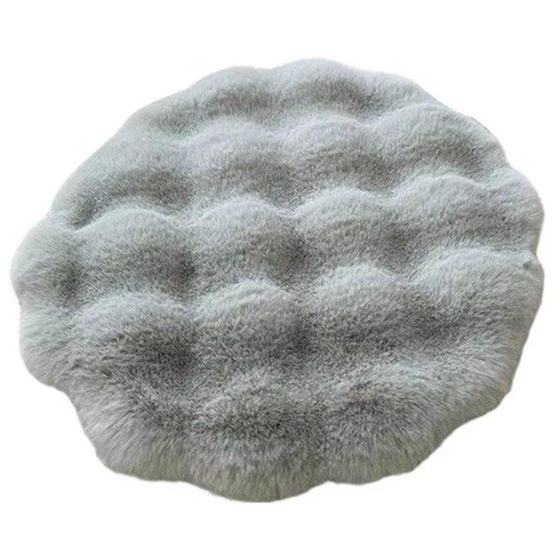 

Dog Crate Cushion Round Anti Slip Machine Washable Warm Mat For Puppies Kitten For Camping Travel Shelter A серый