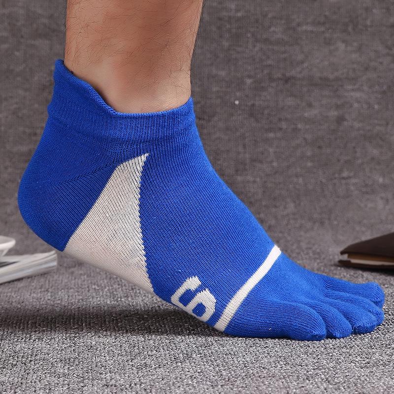 Men's Cotton Split-Toe Breathable, Odor-Resistant, Sweat-Absorbing Sports Socks (Summer, Short Tube)