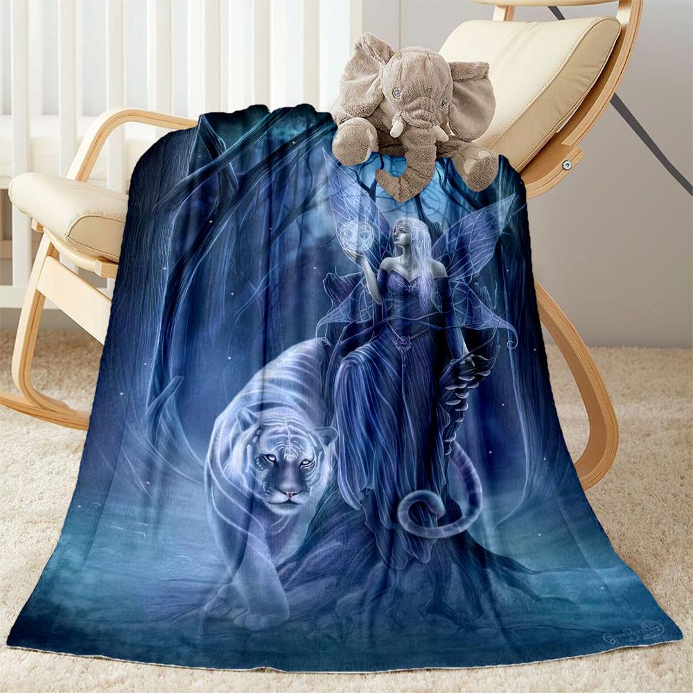 Gothic Style Blanket Soft & Cozy Suitable for Office Picnics Livingroom Four Seasons Universal Stylish Decor Perfect Gift for Relatives and Friends