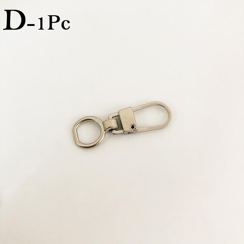 1Pcs Leather Zipper Metal Pullers for Zipper Sliders Replacement Repair Zipper Head for Bags Clothes DIY Sewing Accessories
