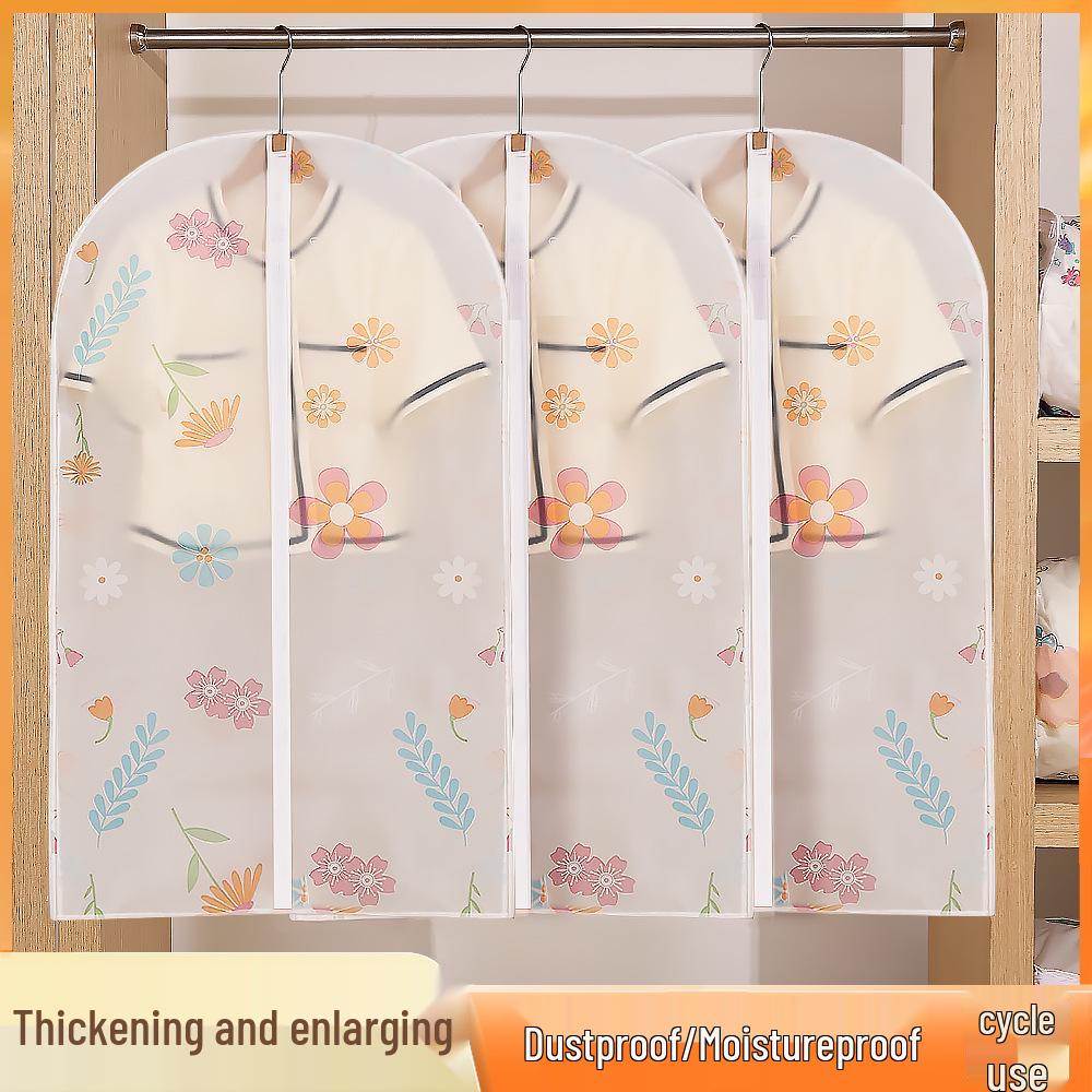 Transparent Hanging Garment Bag - Dustproof Organizer for Coats and Suits