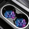 For New Car Cup Holder Anti-Slip Silicone 7cm Insert Coaster Mat Universal Car Accessories Black Fit Most Cars
