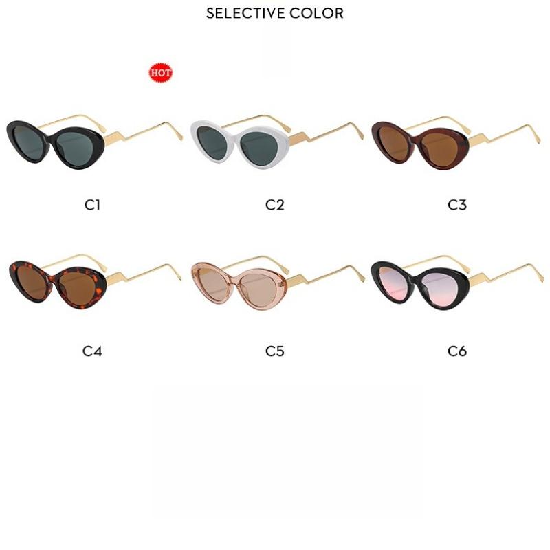 Women's Sunglasses - Unisex Retro Oval Cat-eye Sunglasses