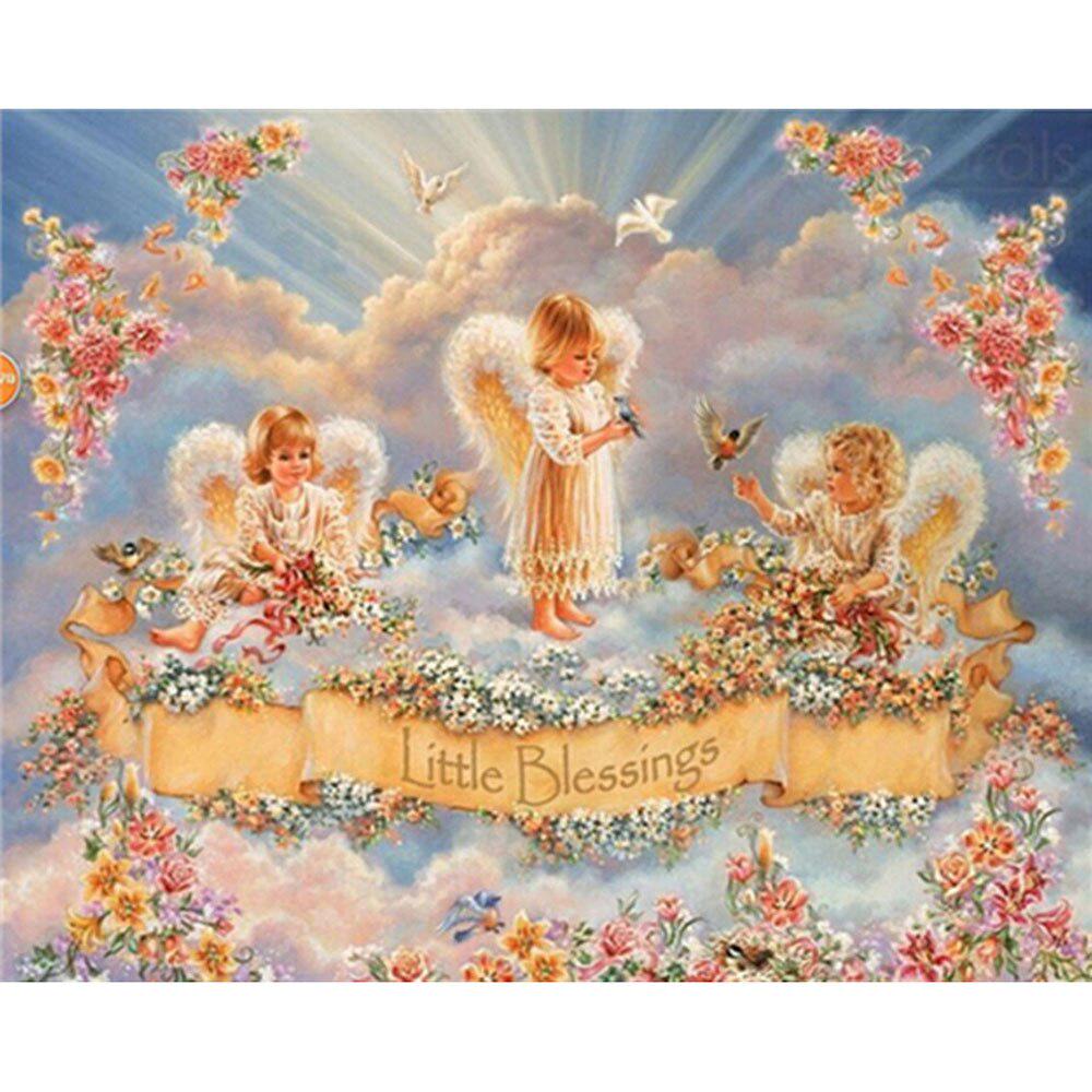 

5D DIY Алмазная картина, набор для вышивки крестом, картина с животными, подарок, круглая, квадратная, алмазная вышивка, мозаика, пейзажный узор, украшение дома Full Square 20X30CM светло-синий