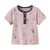 Babylove Boy's Star-Moon Print Short Sleeve T-Shirt