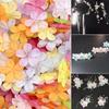 50Pcs Receptacle Frosted Semi Transparent 28.5mm DIY Making Handmade Material 5 Petals Flower DIY Earring Hair Jewelry Accessories