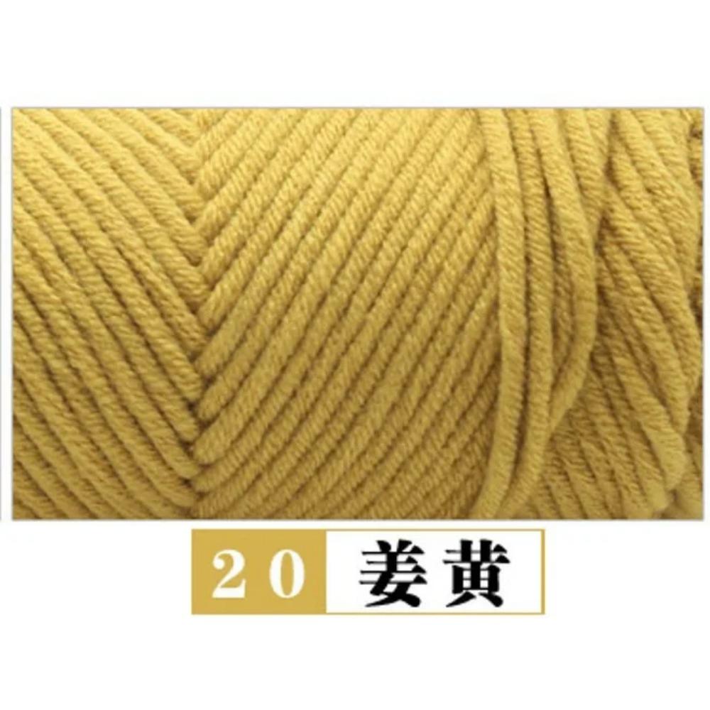 100g Pure Colour Lover Yarn Soft Milk Cotton Yarn Woolen Yarn 8 Ply Thread for Knitting Scarf Wool Handmade DIY Scarves Gift