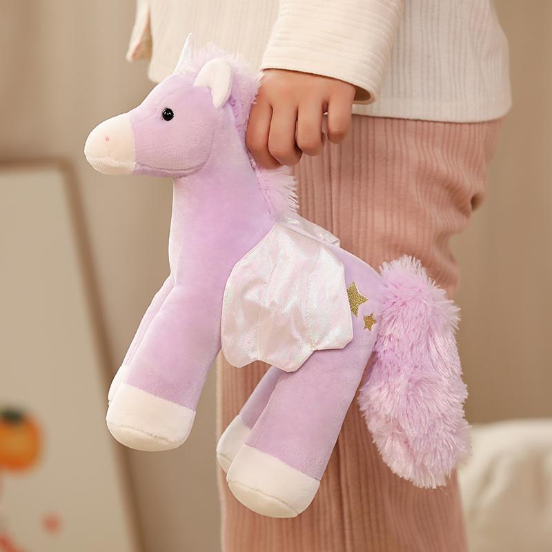 30cm Soft Unicorn Plush Horse Toy Baby Appease Sleeping Pillow Doll Animal Stuffed Plush Toy Birthday Gifts for Girls Children