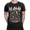 Def Leppard 1980s Heavy Hair T Shirts Mens  100 Cotton Vintage TShirts Crew Neck  Tee Shirt Short Sleeve Clothing Gift Idea