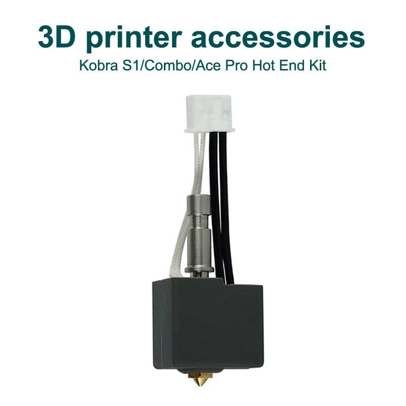 For Anycubic Kobra S1 Hotend Kit Brass Hardened Steel Nozzle 0.4 0.8 1.0Mm Quick Swap Nozzle For Anycubic Kobra S1 Combo/Ace Pro