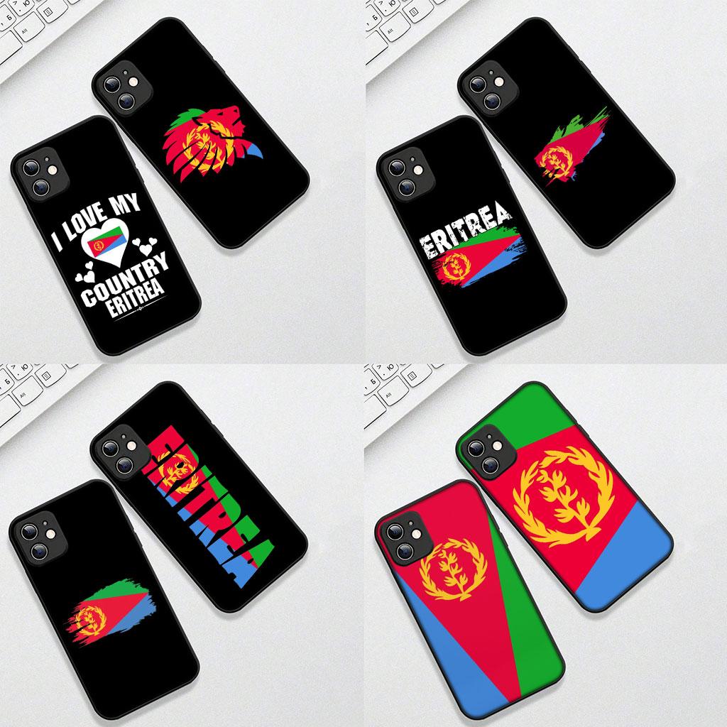Soft Cover for Samsung Galaxy S25 S24 S23 FE Plus Ultra S7 Edge A16 A15 5G s25+ Coque Phone Case Red Eritrean Eritrea Flag