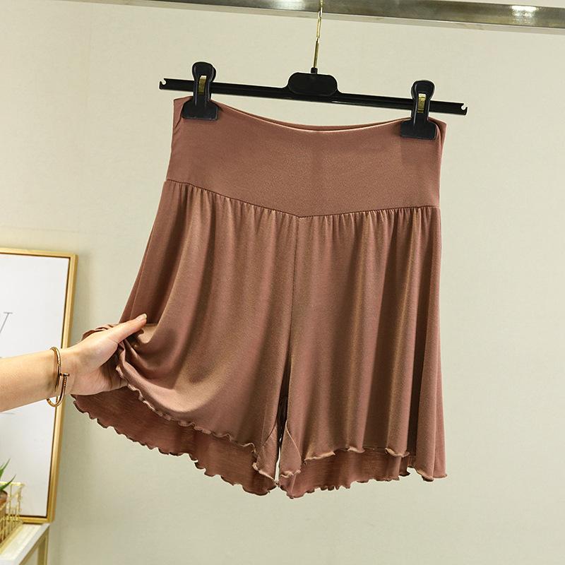 Women's High Waist Shorts Wide Leg Loose Fit Modal Fabric Casual Summer Hot Pants Daily Home Wear