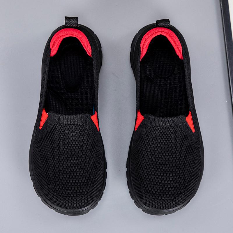 Women's Summer Shoes Mesh Breathable Sneakers Light Slip on Flat Platform New Casual Ladies Orthopedic Anti-slip Walking Woven