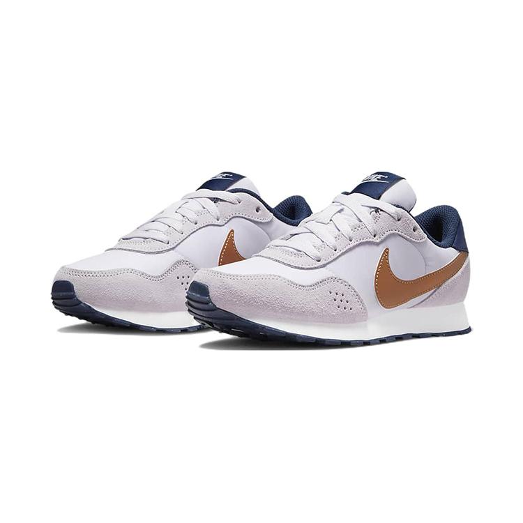 Nike MD Valiant Lace Up Cushioning Slip Resistant Abrasion Resistant Low top Kids' Running Shoes Purple Teenagers CN8558-501
