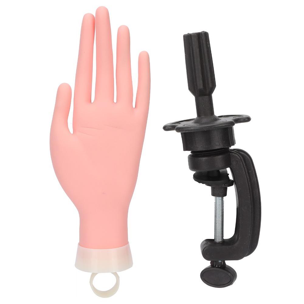Bendable Nail Practice Hand Flexible Art Practice Model Fake Practice Hand Flexible Nail Hand Nail Art Beginners