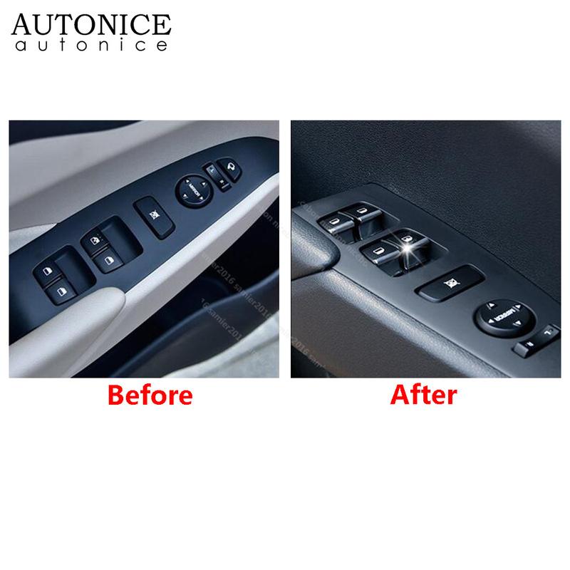 7 Stück Türfenster-Knopf Abdeckung Zierleiste Für Hyundai Accent Solaris 2018-