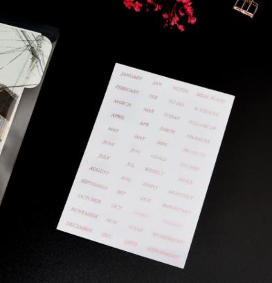 A5 A6 TransparentPaper Index Divider Cute 6 Holes For Binder Planner Notebook Stationery Notebook Paper Divider Accessories