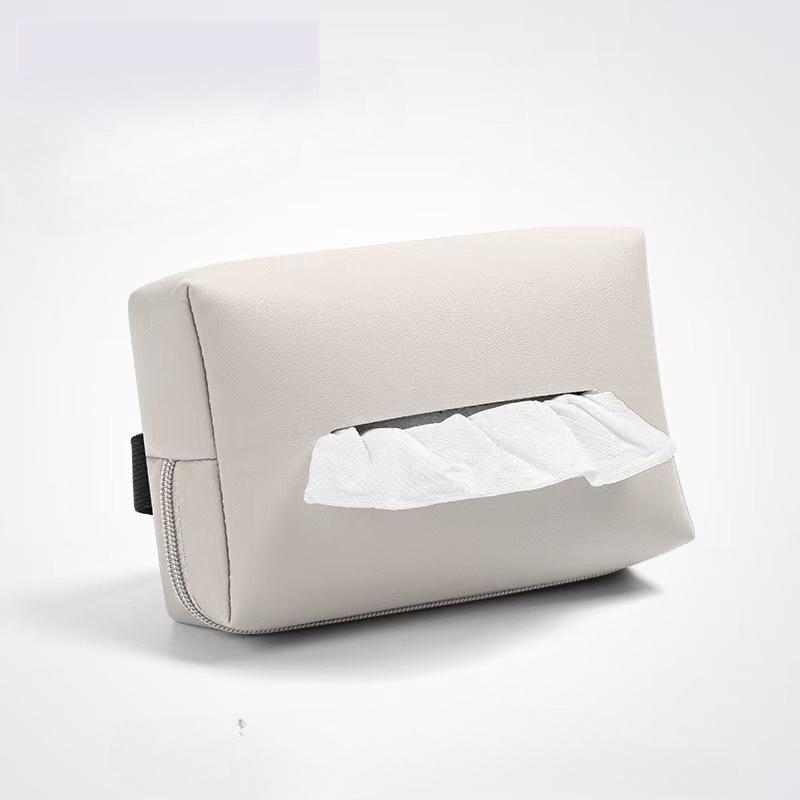 Car Interior Tissue Box Car Armrest Box Tissue Box Car Interior Bag Drawstring Paper Bag Napkins Minimalist Car Rear Seat Back