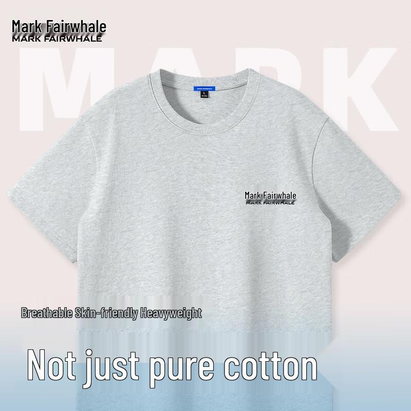 Мужская летняя повседневная футболка из чистого хлопка Mark Fairwhale 4XL