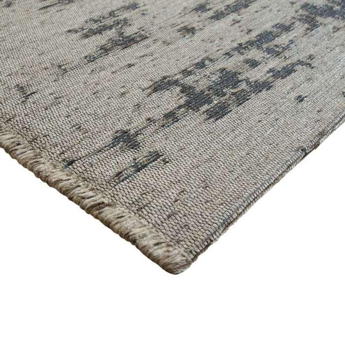 Tapis salon moderne motif abstrait marron 123x180