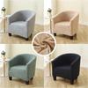 Leaves Jacquard Tub Club Chair Cover Elastic Armchair Slipcovers Living Room Solid Bar Single Sofa Covers Furniture Protector