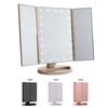 Led Vanity Mirror with Light Portable 10X Magnifying  Desktop Three Side Folding Vanity Mirror