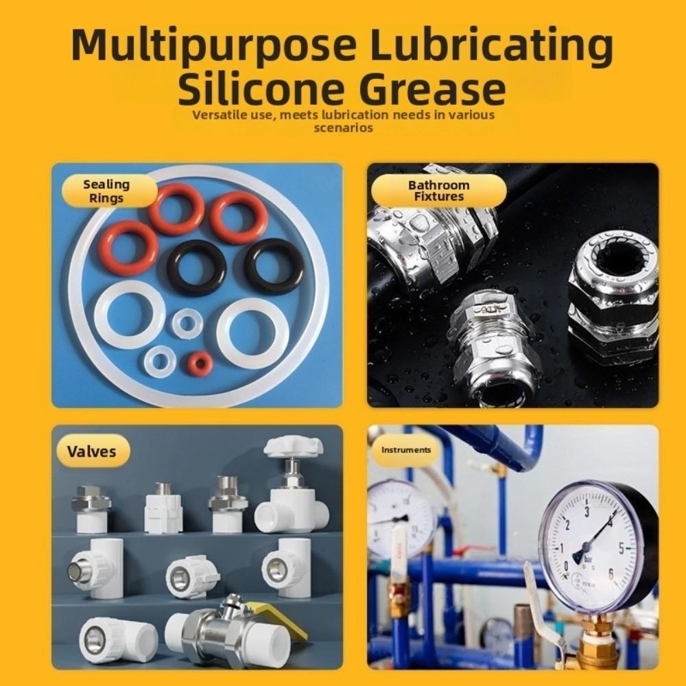 3pcs Food Grade Silicone Grease Seal Lubrication Grease  Coffee Machine