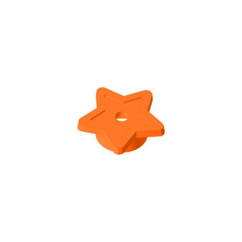 

50 шт. Строительные блоки 11609 Аксессуары Friends Звезда с держателем шипов Коллекции Насыпной Модульный GBC Игрушка Для высокотехнологичного MOC Набора 50pcs оранжевый