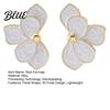 Ear Studs 1 Pair Stud Earrings 3D Layered Petal Design
