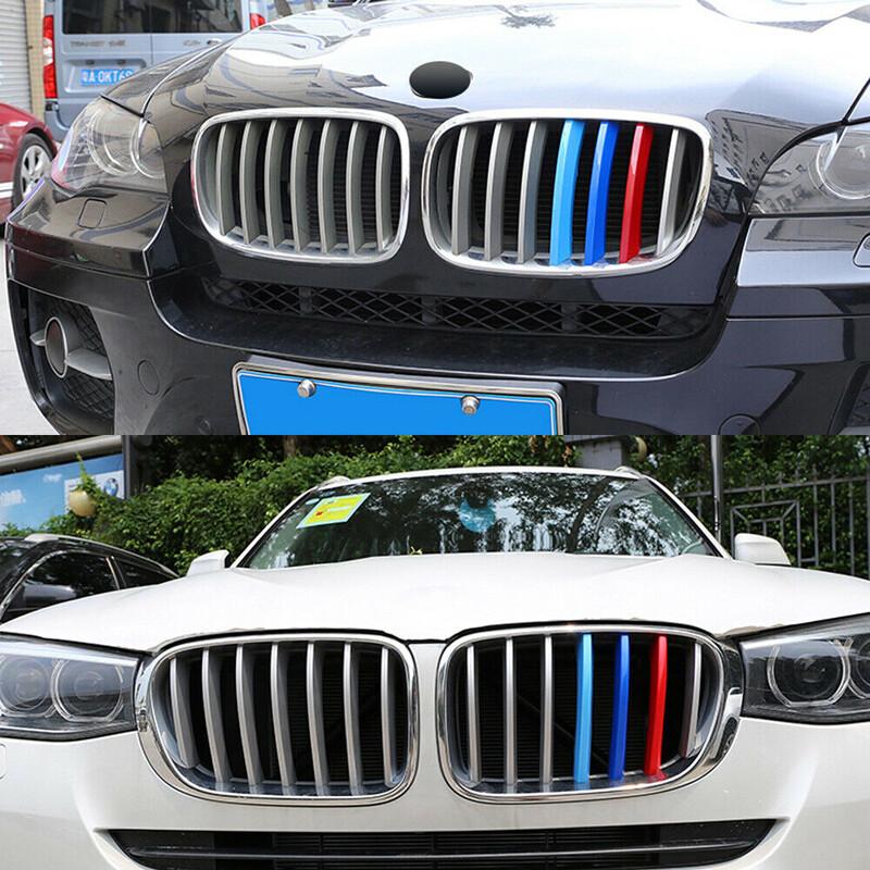 Front Grille Grill Cover Strips Clip Trim For BMW X1 E84 Accessories 2009-2015 B