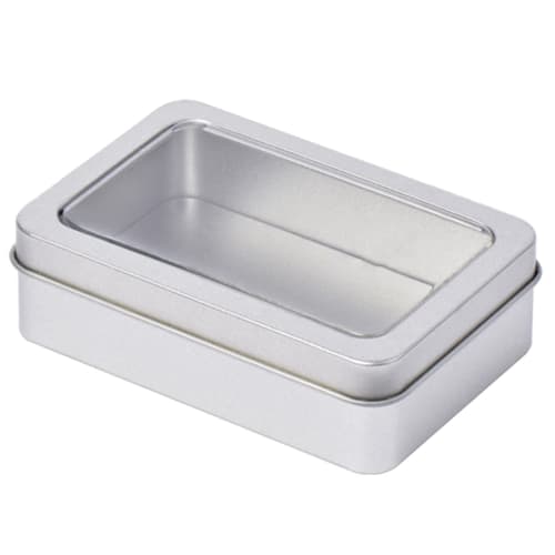 Playing Card Box, Trading Card Case, Card Storage Tin, Card Organizer, Card Case, Empty Metal Storage Box for Game Cards