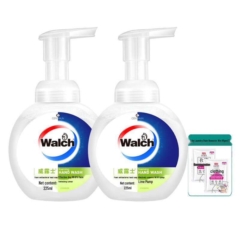 

Walch Foaming Antibacterial Hand Wash & Wipes Set