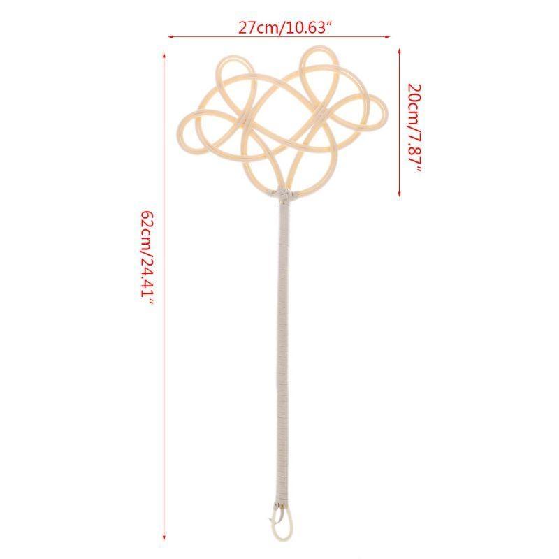 Traditional Racket Woven Imitation Rattan Clean Duster Carpet Rug Beater Durable Top Sale