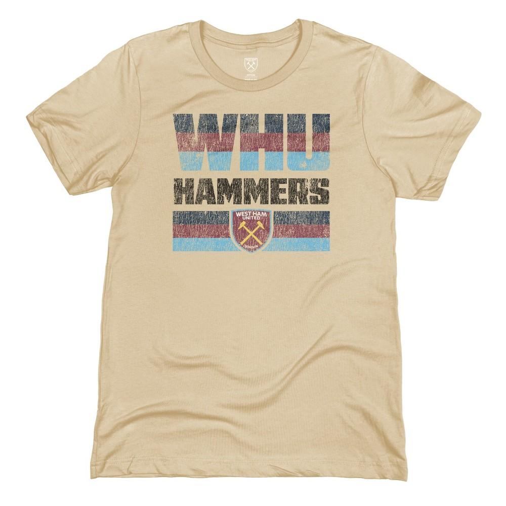 WEST HAM UNITED Винтажная полосатая хлопковая футболка Премиум - 1863FC Унисекс футболка XXL