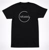 Refused Kreis Logo Schwarzes T-Shirt Minimalistisches Hardcore Punk Band Grafik T-Shirt