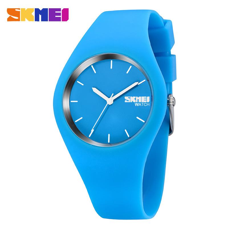 

skmei модные хипстерские часы для пар, мужские и женские водонепроницаемые кварцевые часы с силиконовым ремешком