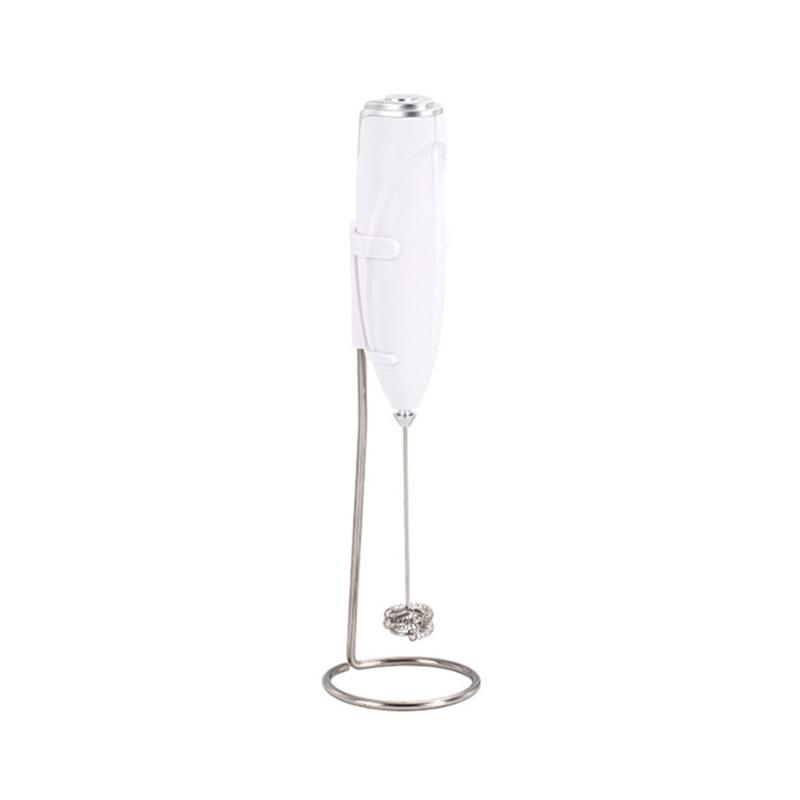 Miniature Electric Whisk for Lattes and Cappuccinos Handheld Milk Frother for Home or Office Battery Powered Drink Mixer