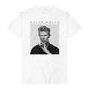 David Bowie Ritratto Classico T-shirt Unisex in Cotone Stampa Minima Iconica Rock Casual Tee