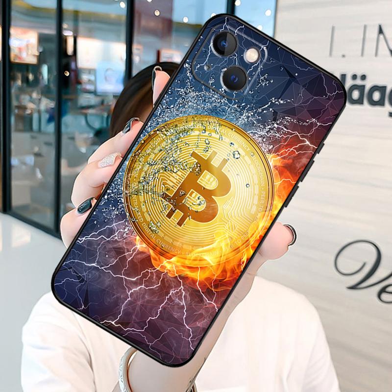 Bitcoin BTC Phone Case For iPhone 13 12 Mini 11 14 15 16 Pro Max Plus X XS Max XR Cover Shell