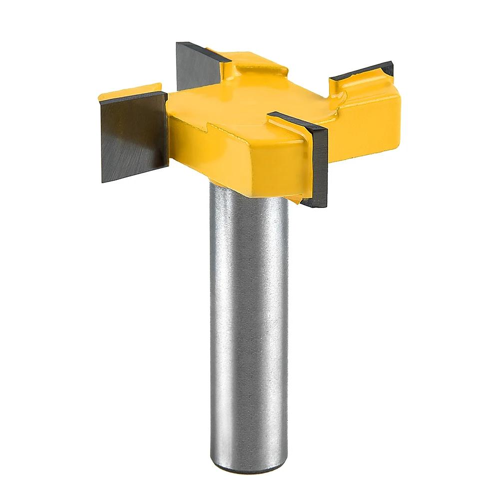 1PC 1/2" Shank Milling Cutter Wood Carving CNC Carbide Surfacing Router Bits Slab Flattening Planing Bit Wood