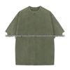 T-shirt unisex retrò in stile americano distressed in cotone pesante