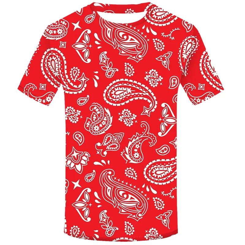 Bobby 2 Mode Bandana Grafische T-shirts Zomer Trend Korte Mouw Heren 3D Geprinte T-shirts Casual Streetwear Oversized Coole T-shirts Tops 4XL