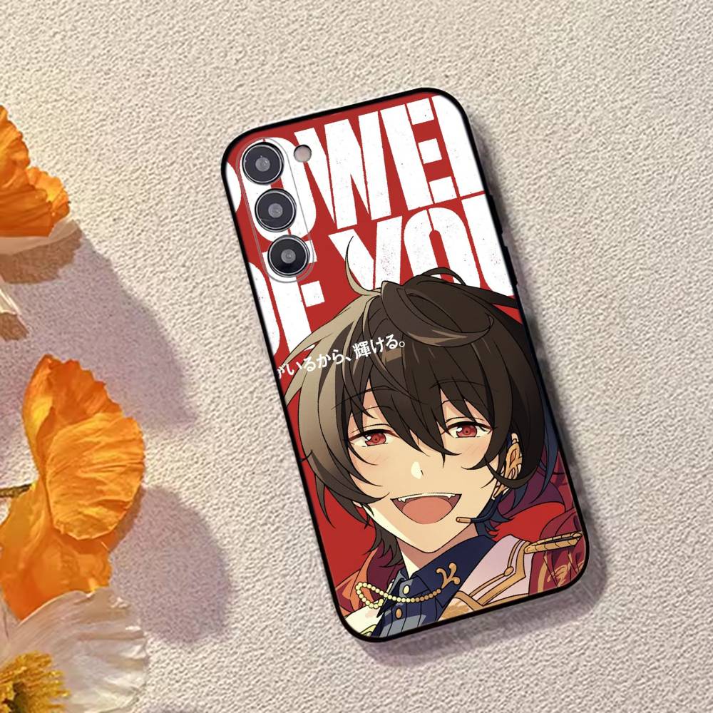 Sakuma R-Ritsu Game Ensemble Stars Phone Case For Samsung Galaxy A73,A72,A71,A70,A53,A52,A51,Soft Silicone Black Cover