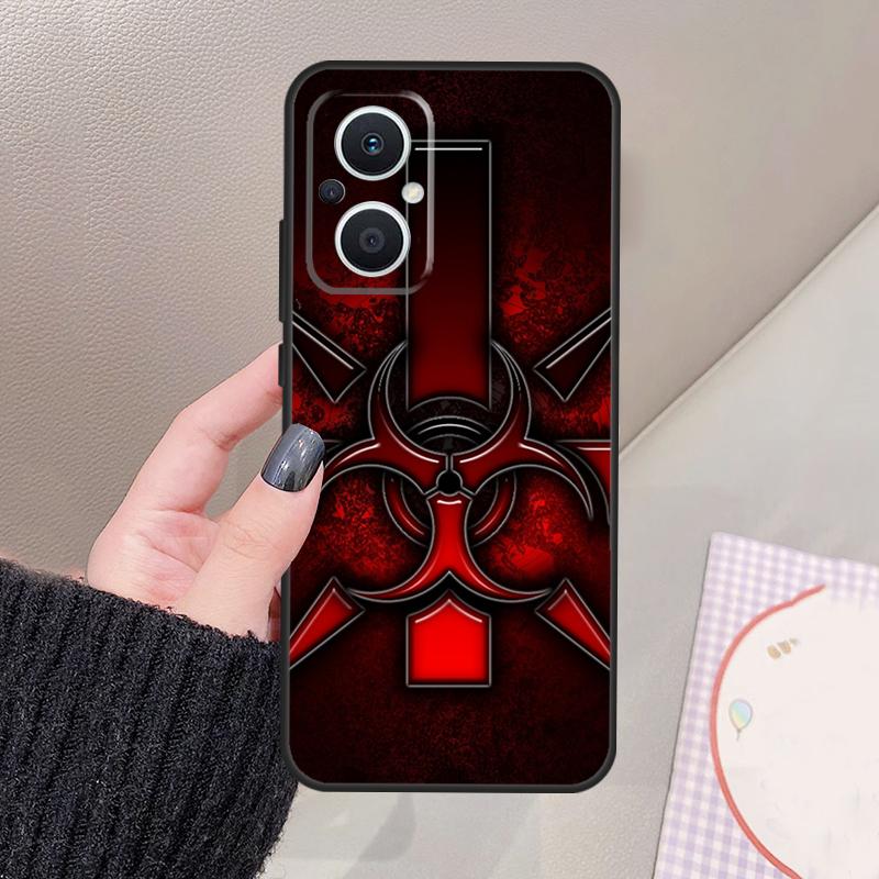 

Biohazard Symbol Funda For OPPO Reno 10 11 12 13 14 Pro 8 7 Lite 11F 12F 13F 14F OPPO Find X8 X5 X6 X9 Pro Case OPPO Reno14 F