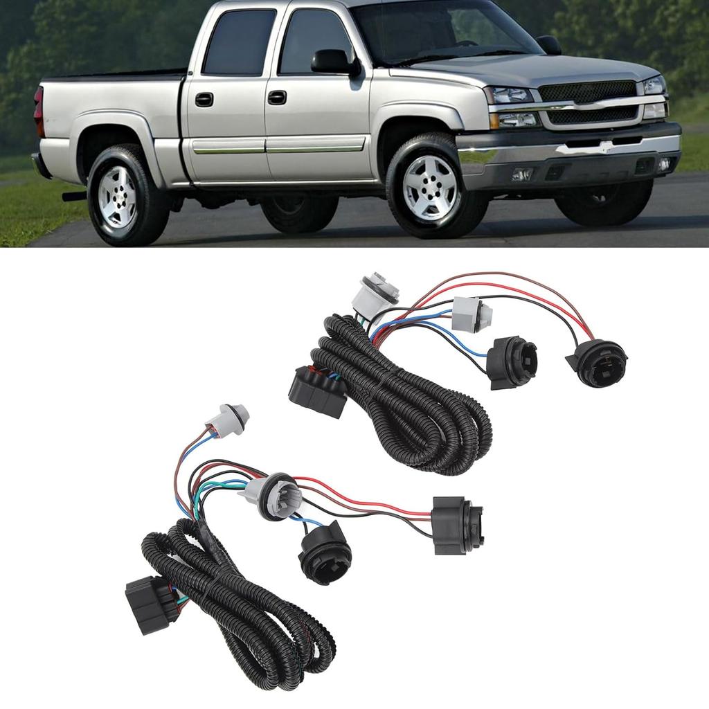 Tail Light Harness 16531401 16531402 Compatible with 1500 2500 3500 Rear Lamp Wiring Harness Replacement Direct Fit OEM Standard