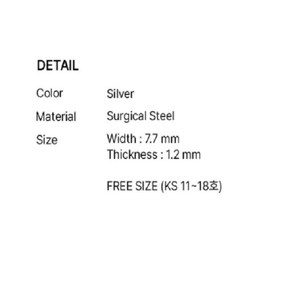 SCALETTO WS015 Ball Guard Plain Ring