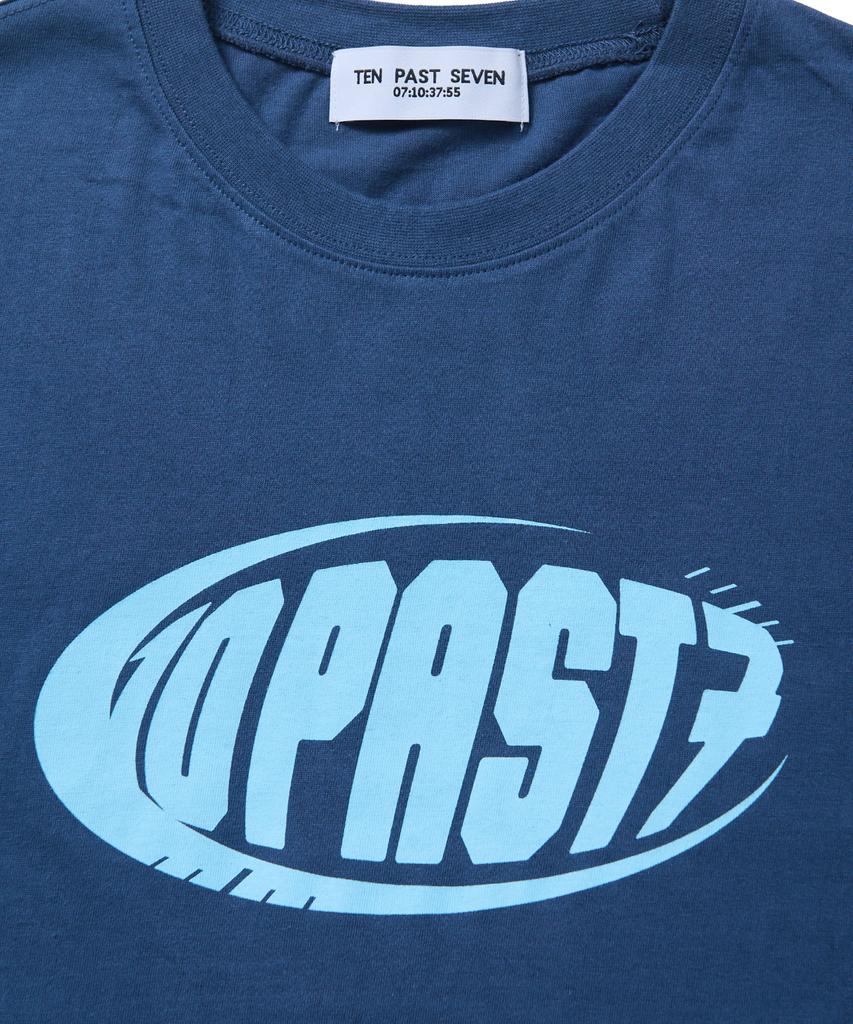 TEN PAST SEVEN Tp7 Printed Short Sleeve T-Shirt - Blue