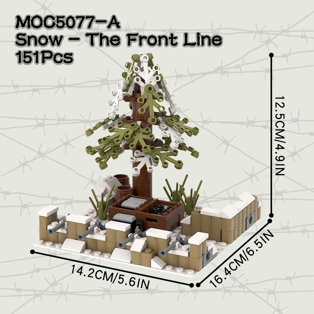 

MOC WW2 Поле боя Кирпич Военная установка Оружие Пушка Совместимая фигурка Конструктор Игрушки Для детей Взрослых Друзей Подарок